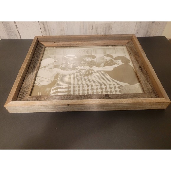 Little Rascals Print with Barn Wood Frame - 16.75" x 14" - Picture 4 of 9